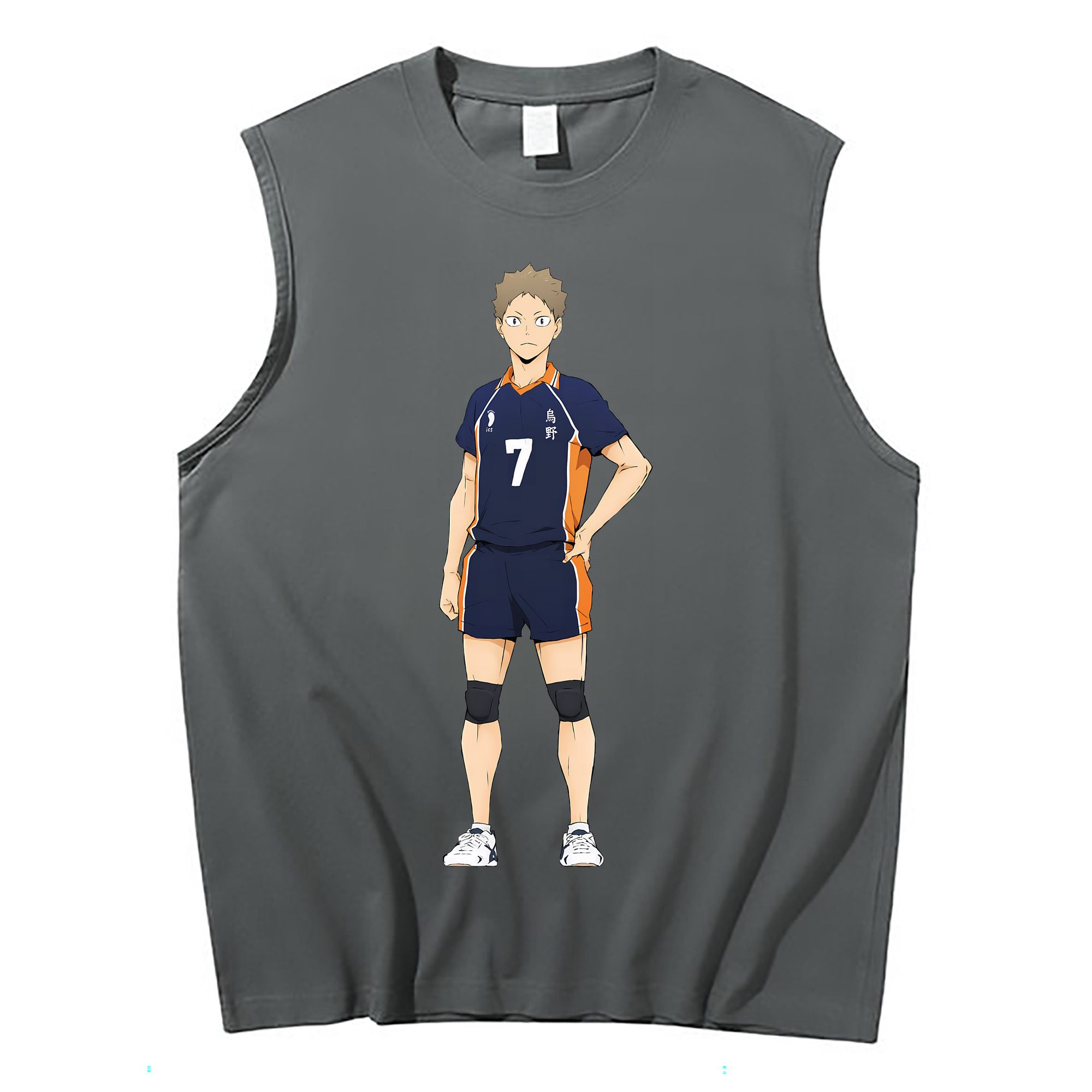（画像用） ハイキュー!! Haikyu!! コットン100％タンクトップ（フロントプリント）